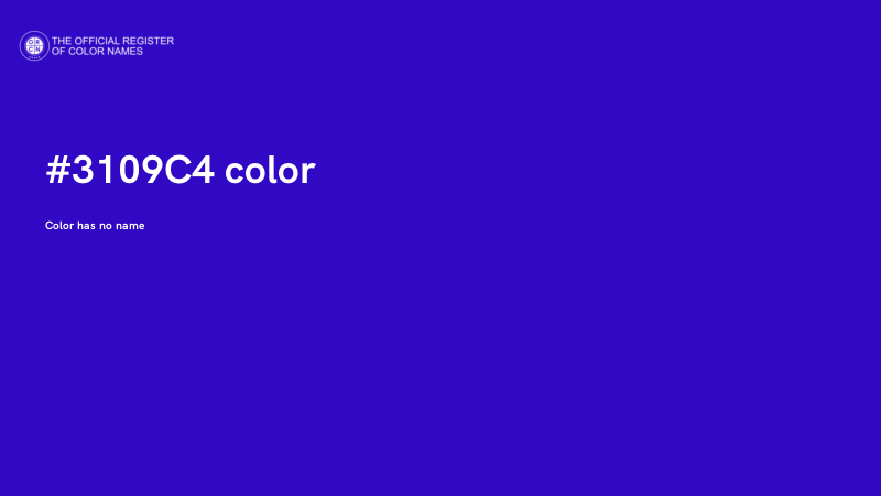 #3109C4 color image