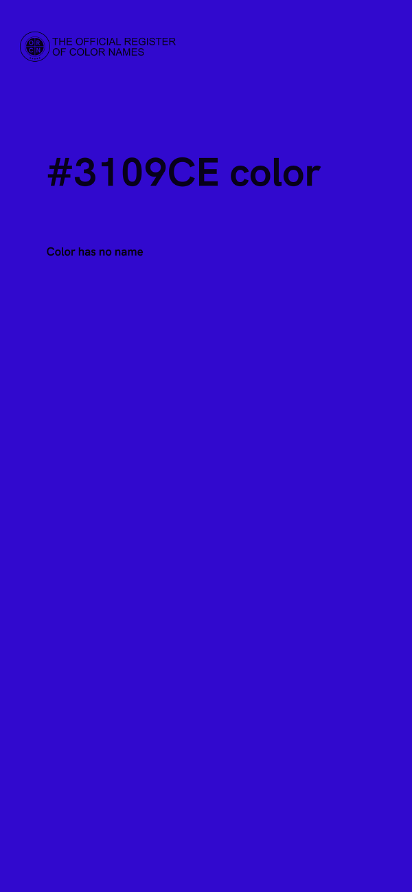 #3109CE color image