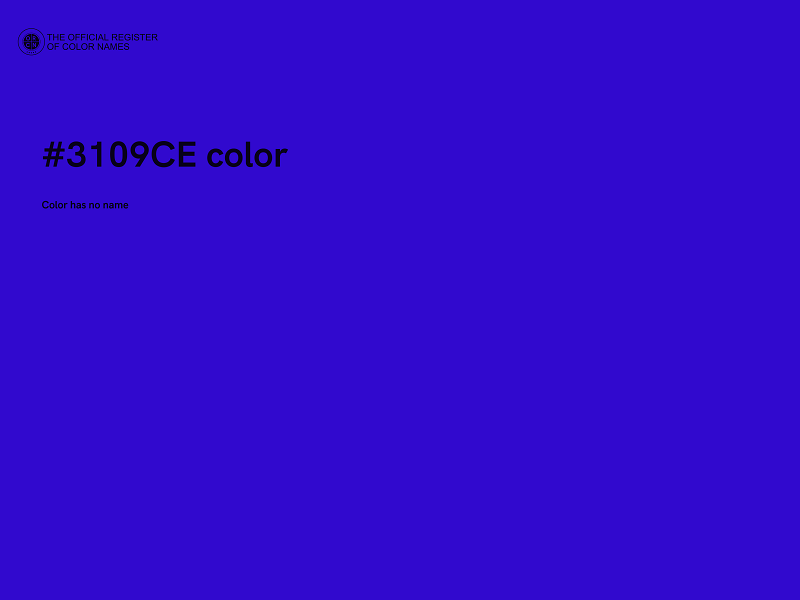 #3109CE color image