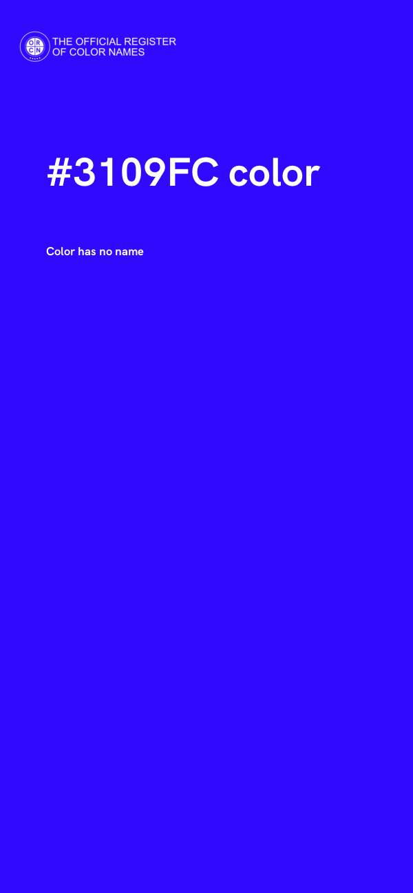 #3109FC color image