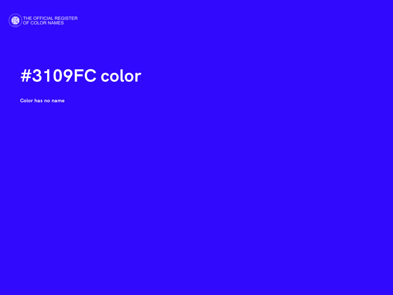 #3109FC color image