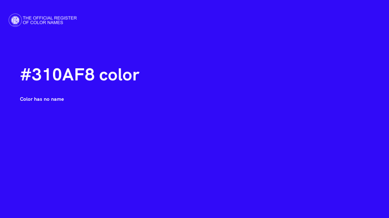 #310AF8 color image