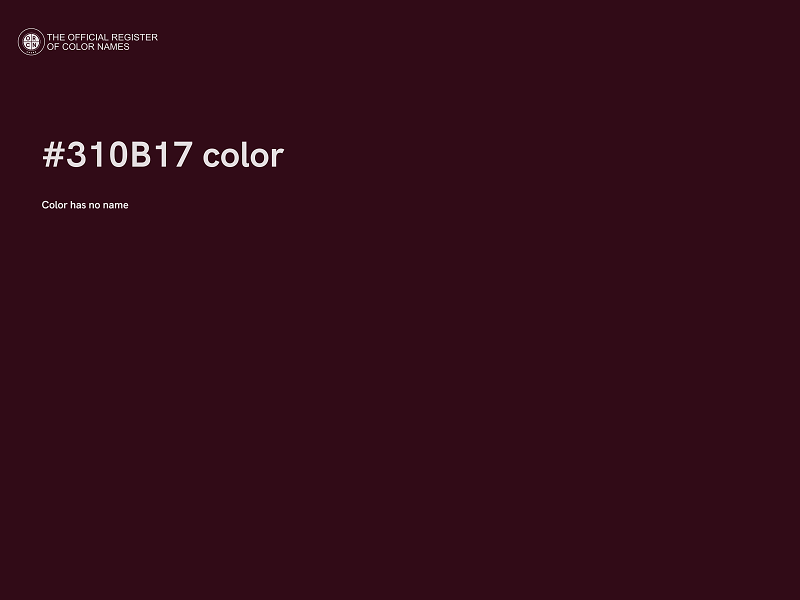 #310B17 color image