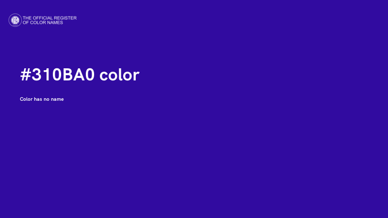 #310BA0 color image