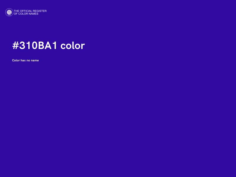 #310BA1 color image