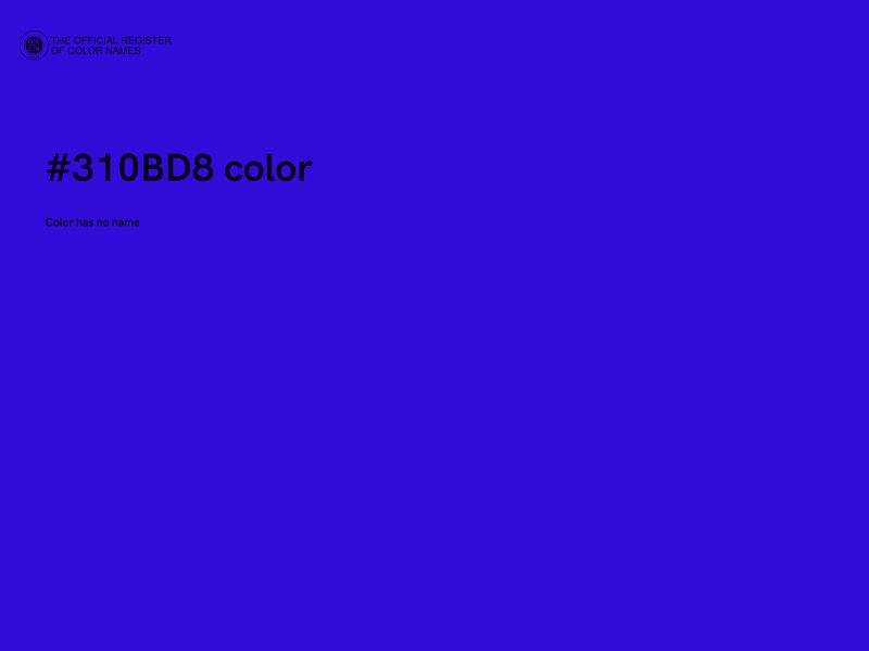 #310BD8 color image