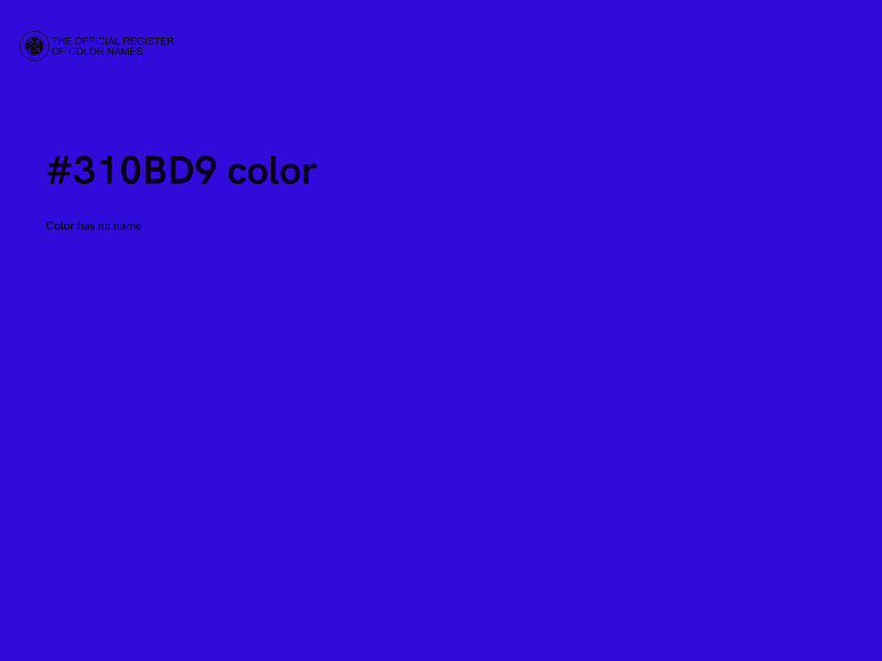 #310BD9 color image