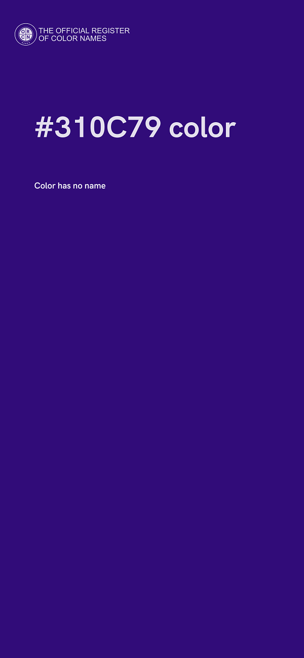 #310C79 color image