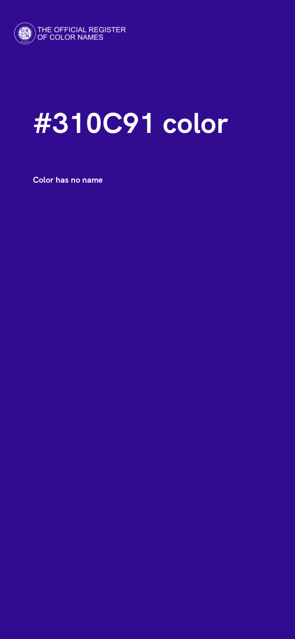 #310C91 color image