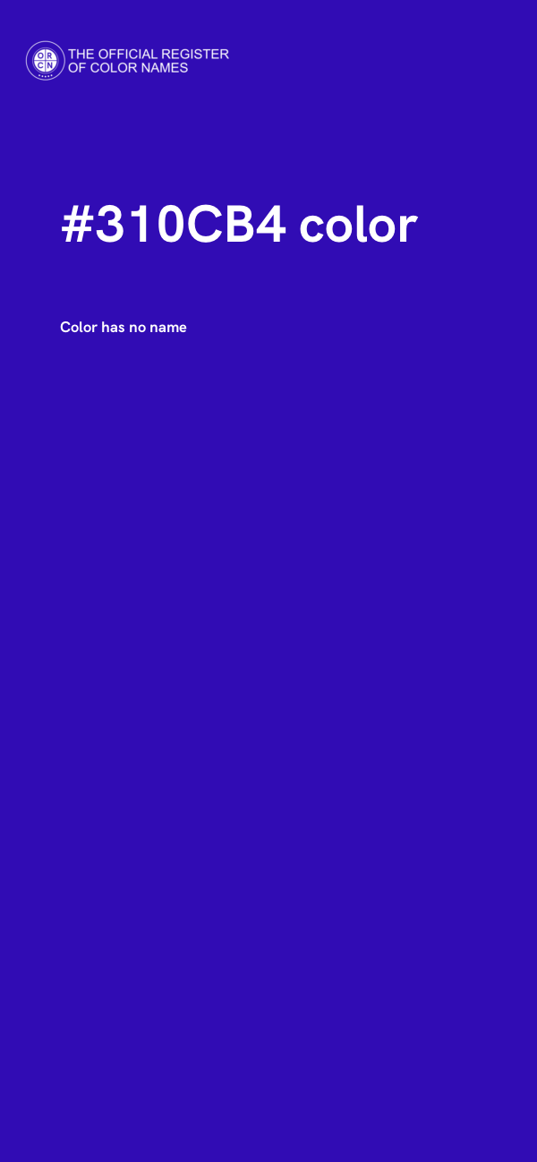 #310CB4 color image