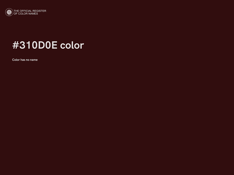 #310D0E color image