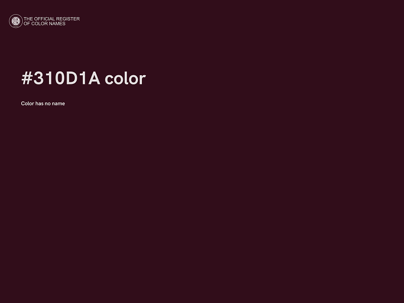 #310D1A color image