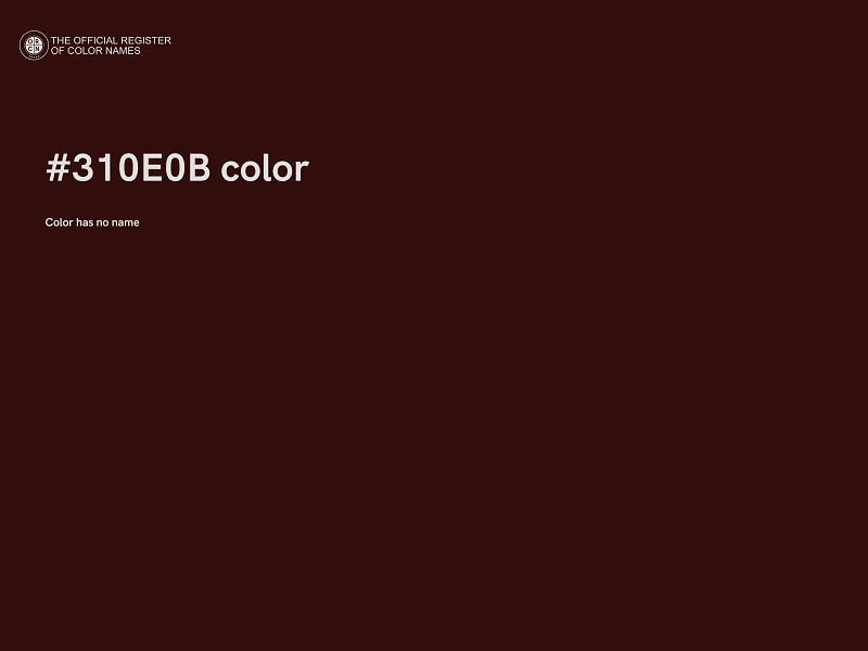 #310E0B color image
