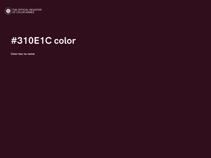 #310E1C color image