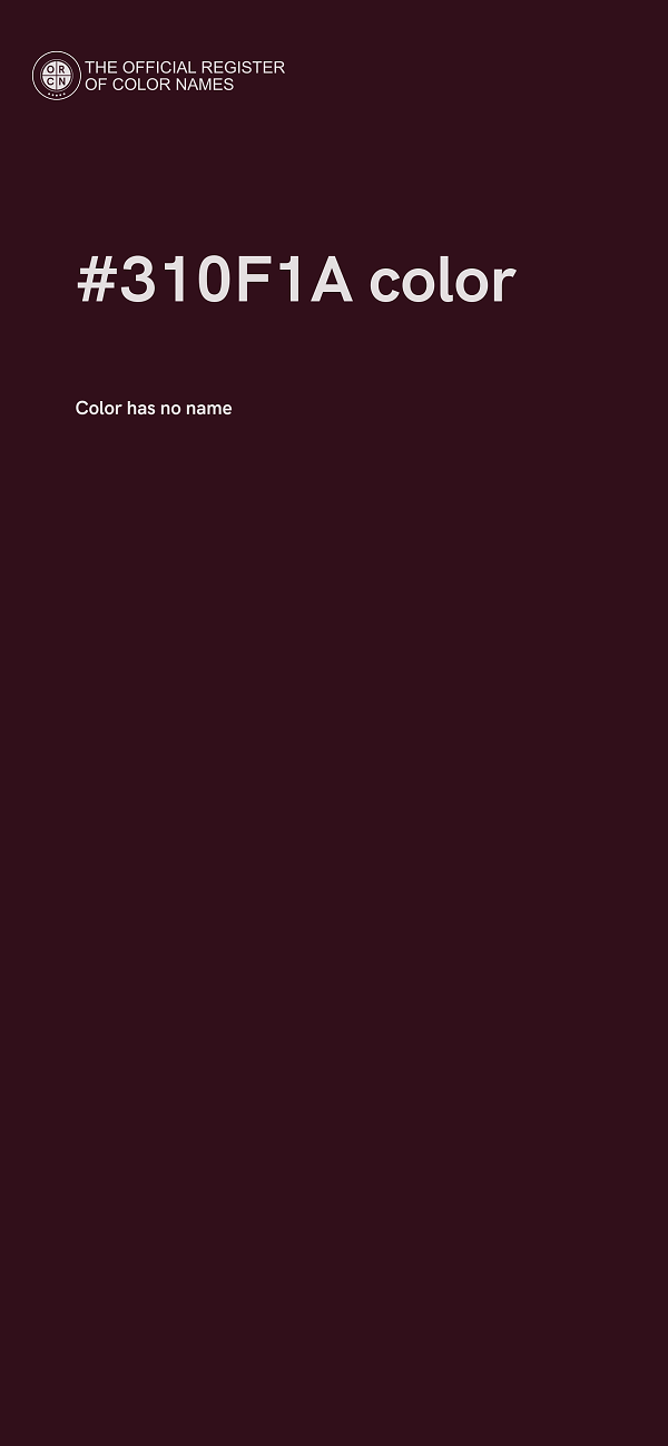 #310F1A color image