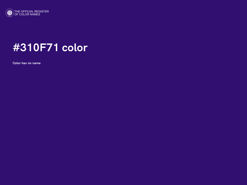 #310F71 color image