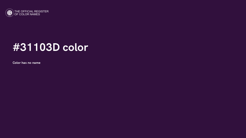#31103D color image