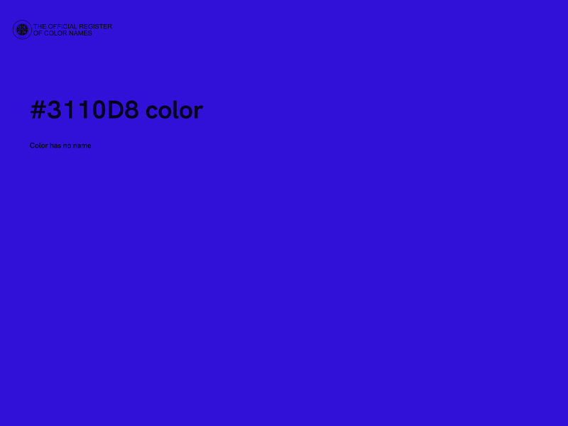 #3110D8 color image