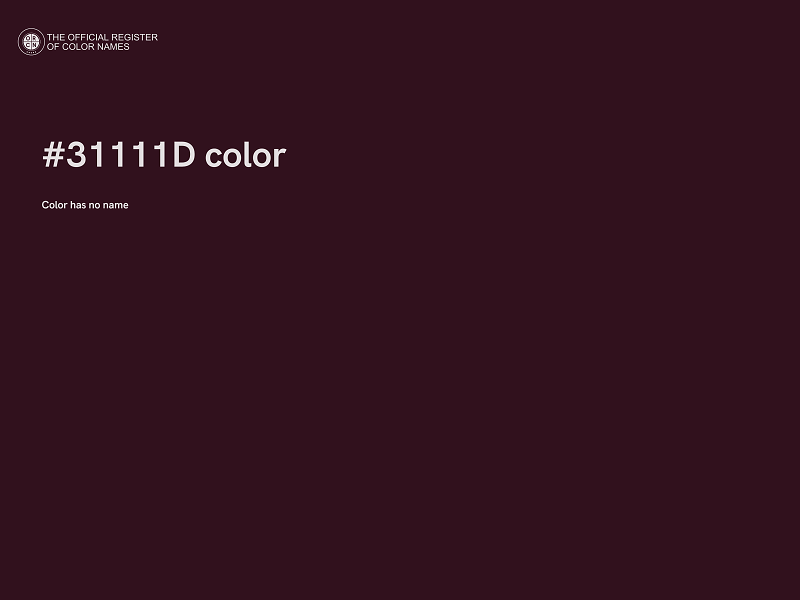 #31111D color image