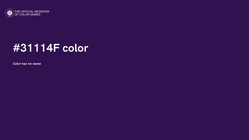 #31114F color image