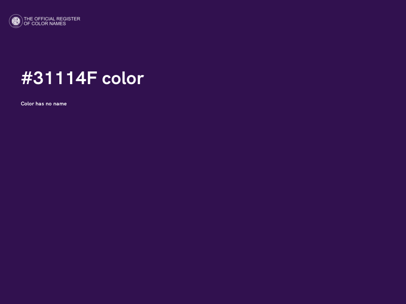 #31114F color image