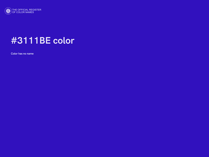 #3111BE color image