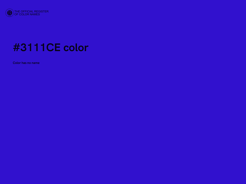 #3111CE color image