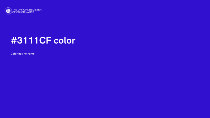 #3111CF color image