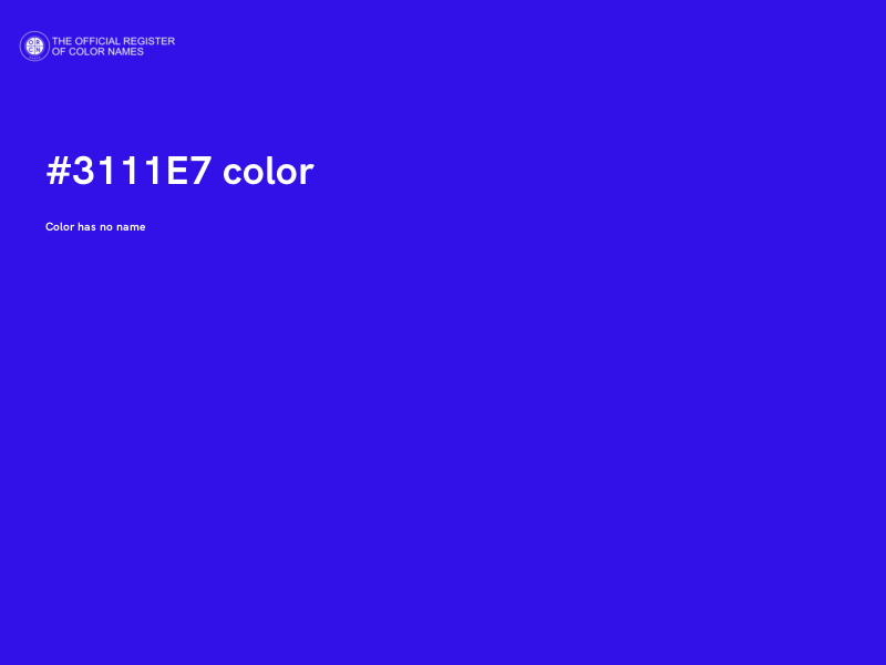 #3111E7 color image