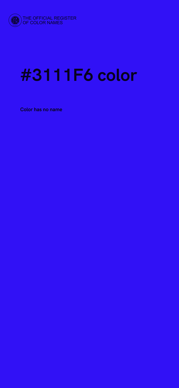 #3111F6 color image