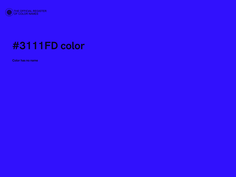 #3111FD color image