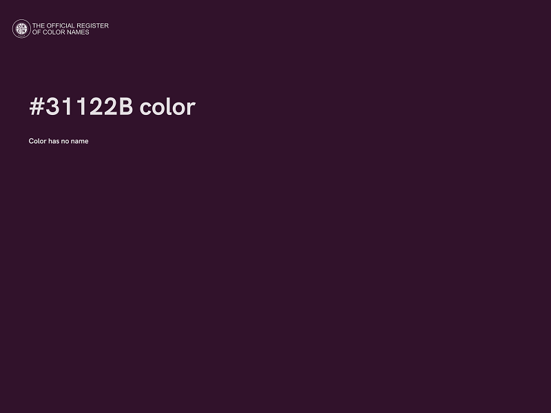 #31122B color image