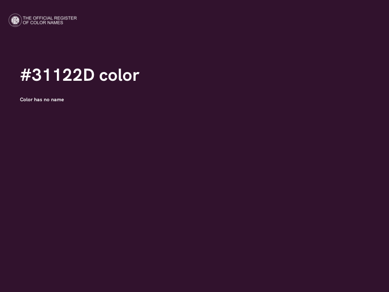 #31122D color image