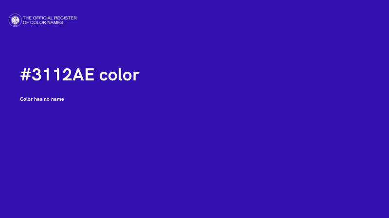 #3112AE color image