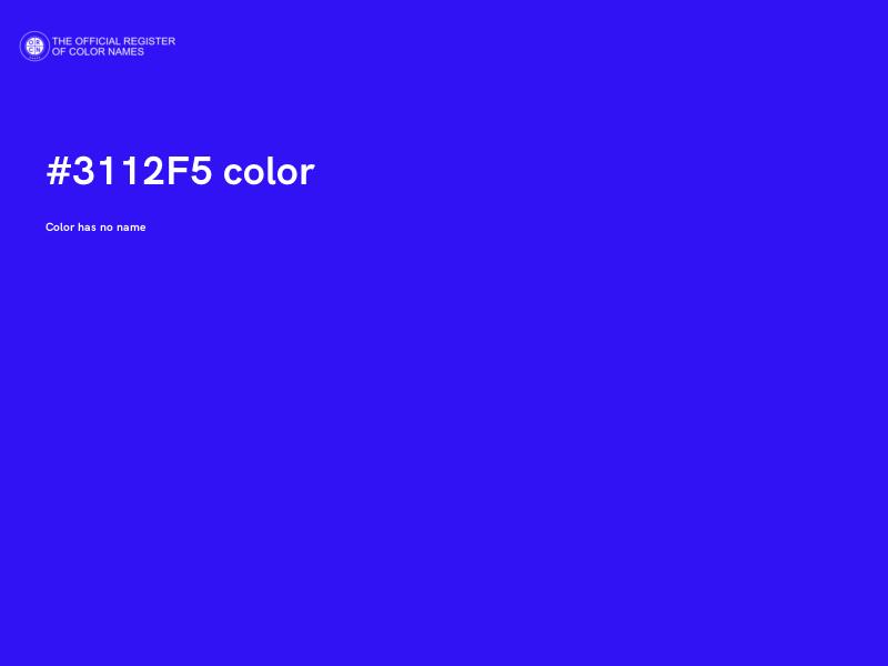 #3112F5 color image