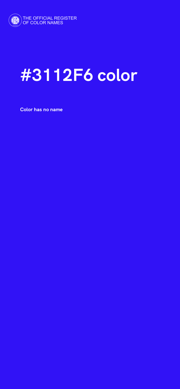 #3112F6 color image