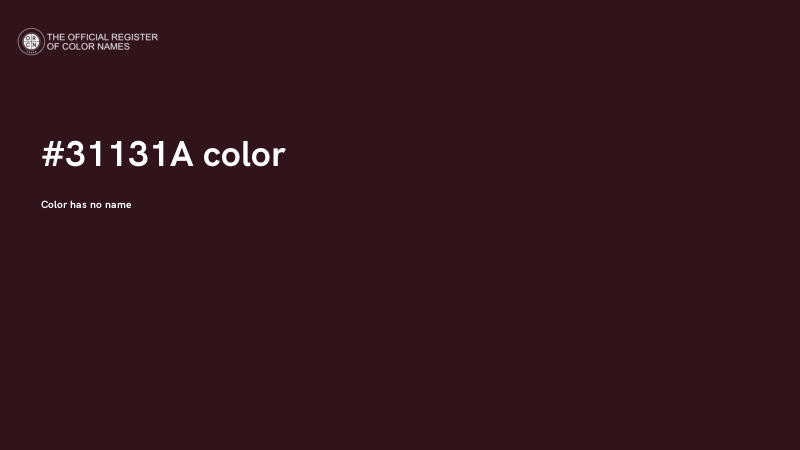 #31131A color image