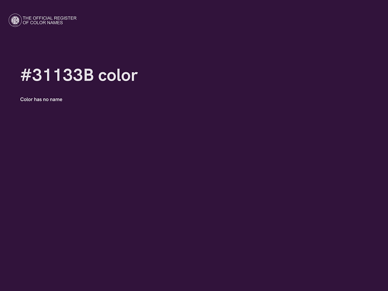 #31133B color image