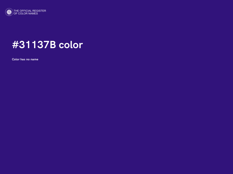 #31137B color image