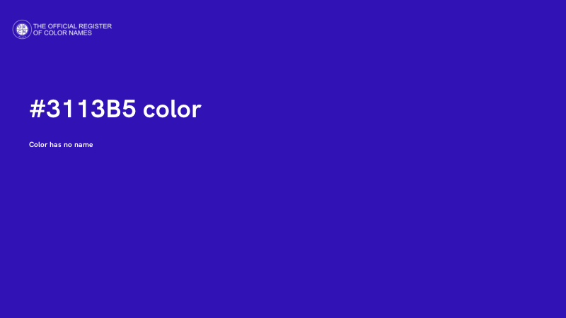 #3113B5 color image