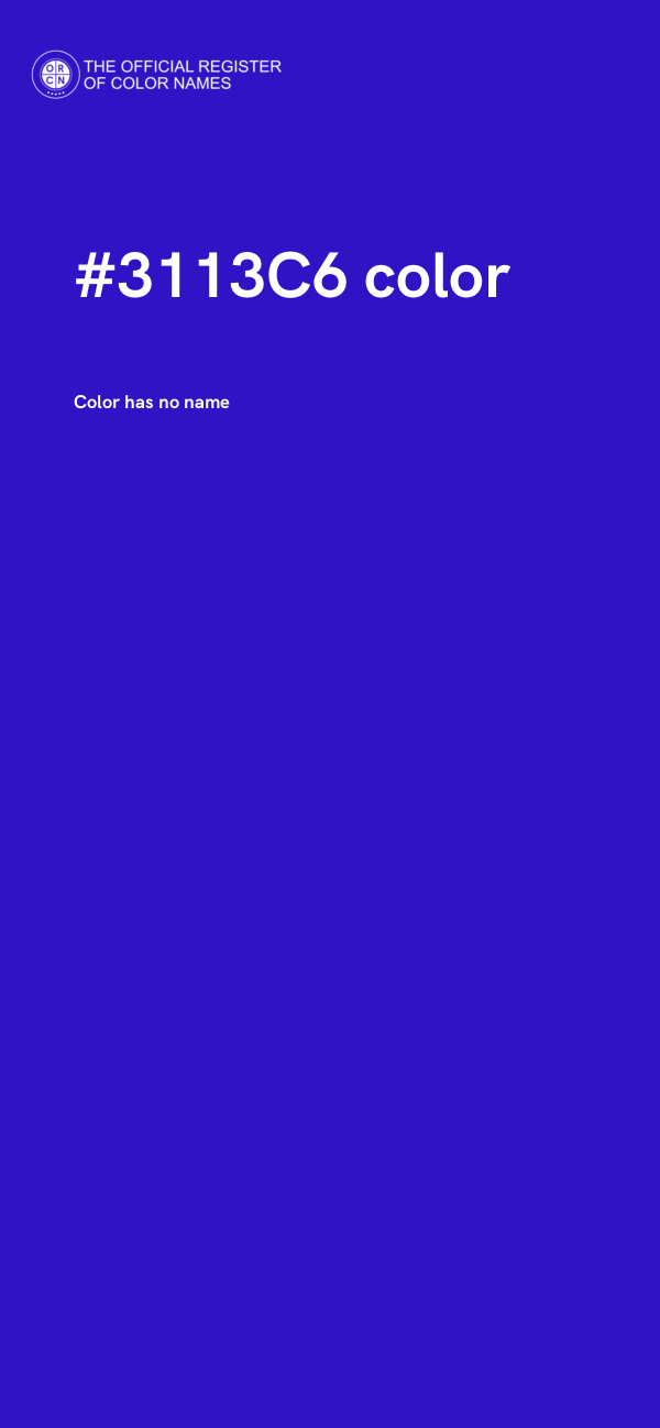 #3113C6 color image