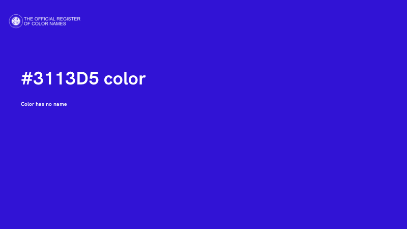 #3113D5 color image