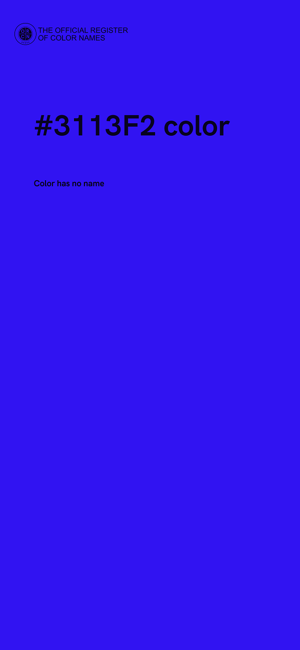 #3113F2 color image