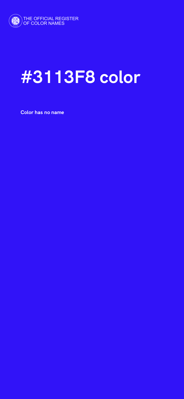 #3113F8 color image
