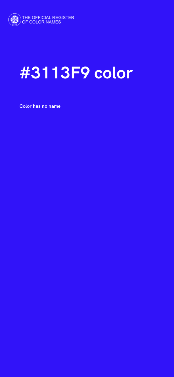#3113F9 color image