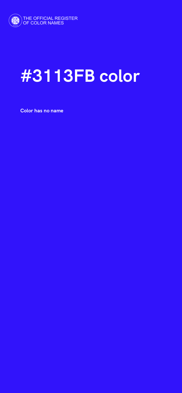 #3113FB color image