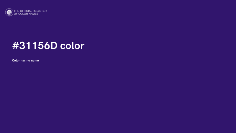 #31156D color image