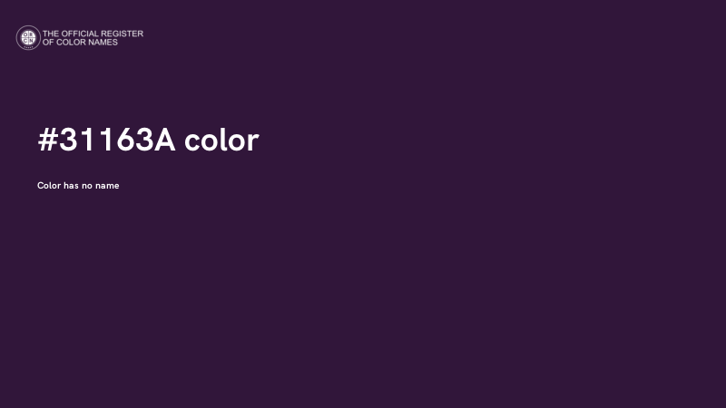 #31163A color image