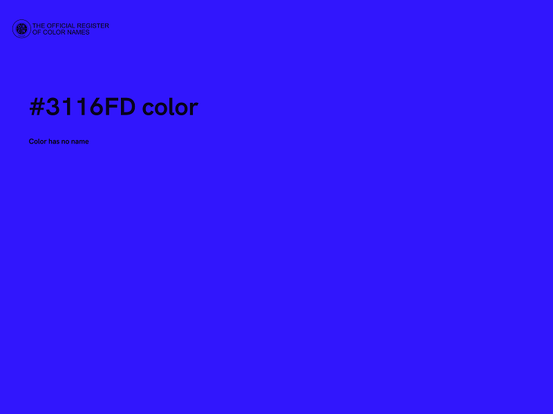 #3116FD color image