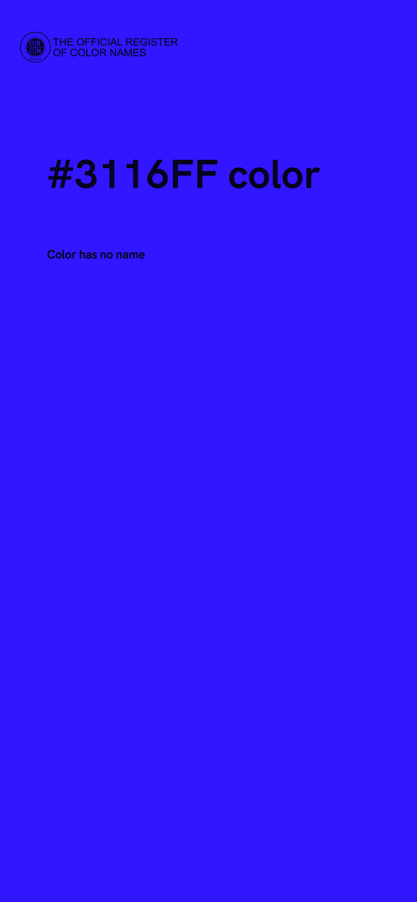 #3116FF color image